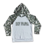 Boy mama camo long sleeve adult shirt