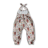 Highland cow baby girls jumpsuit