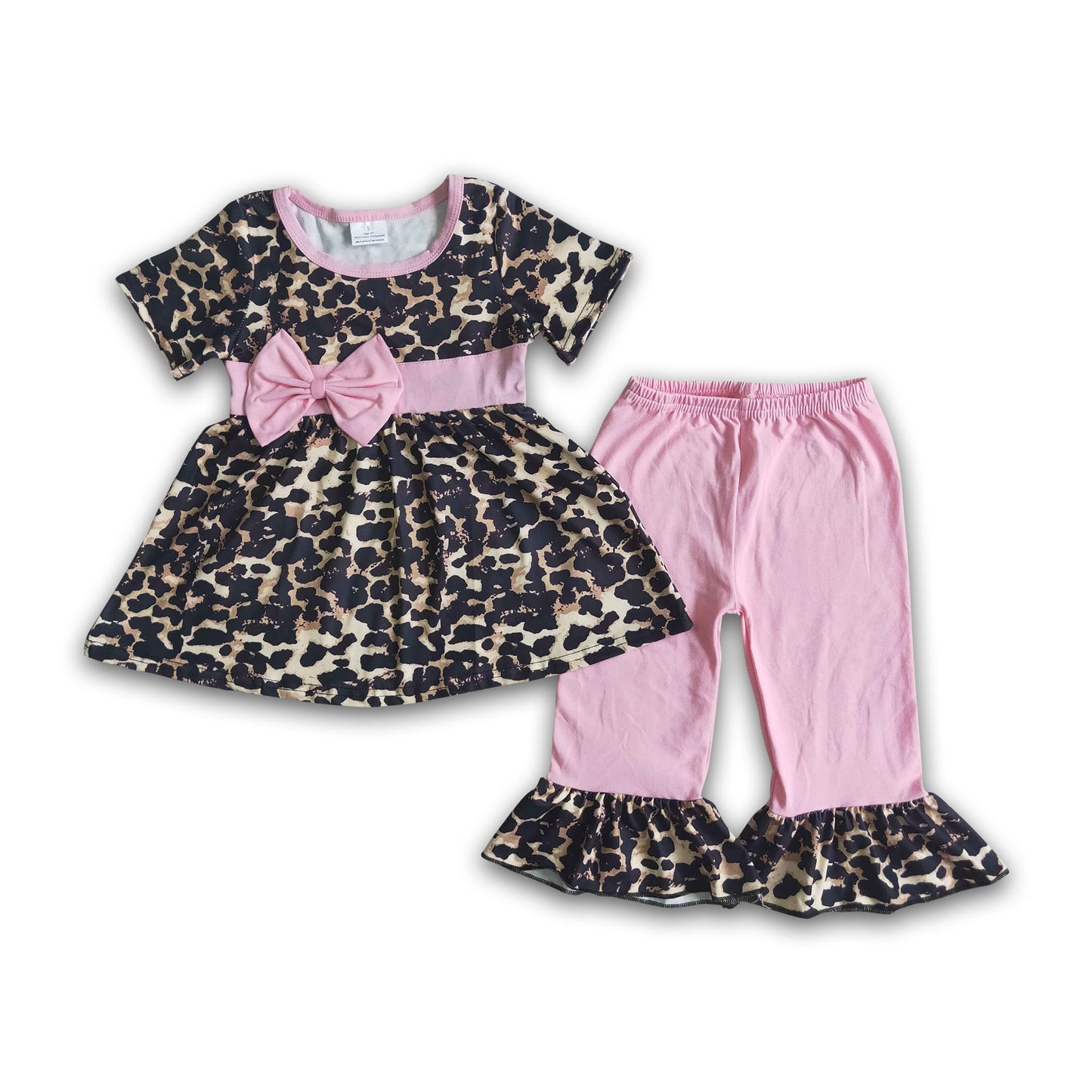 Girl Leopard Pink Pants Outfit
