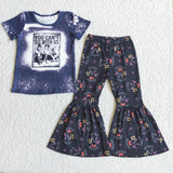 Girl Halloween bell bottom pants witch outfits