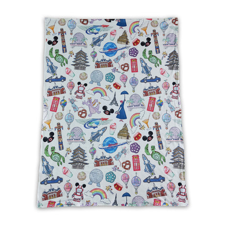 Cute print lavender polka dots baby boutique blankets