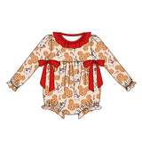 MOQ 5 PCS mouse cookie candy cane milk baby Christmas romper