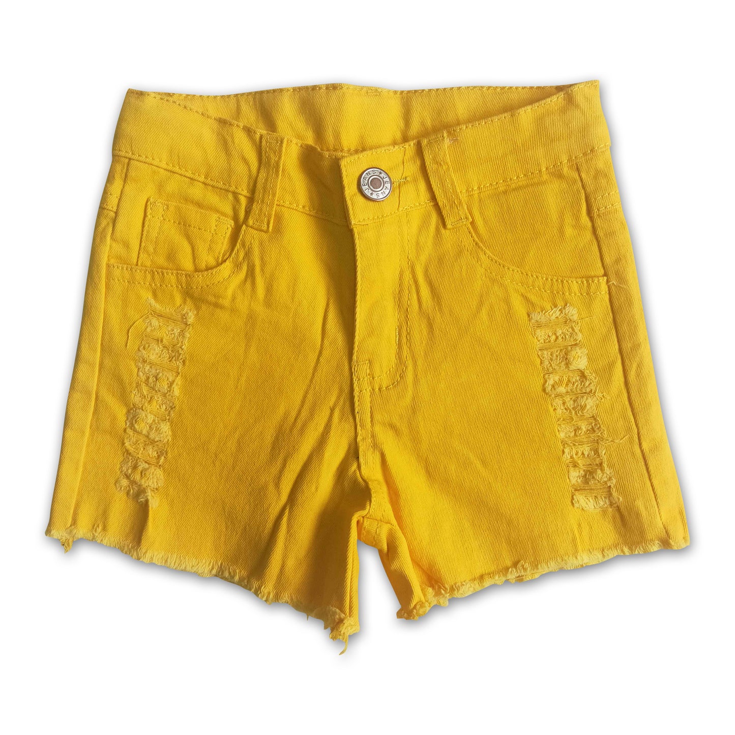 Girl Yellow denim shorts