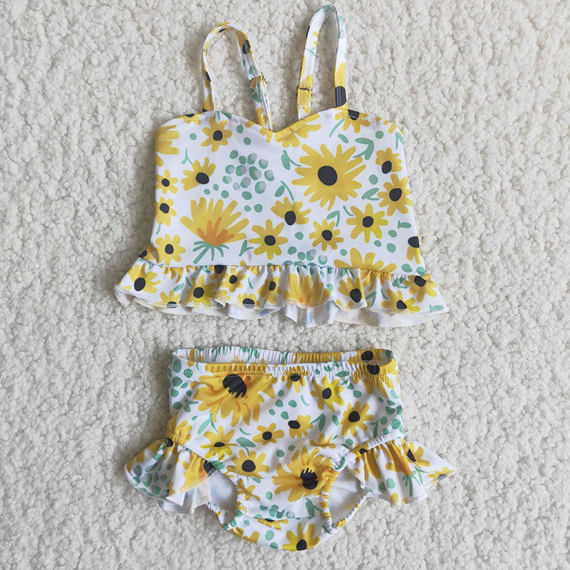 Girl Sunflowers  Swimsuit
