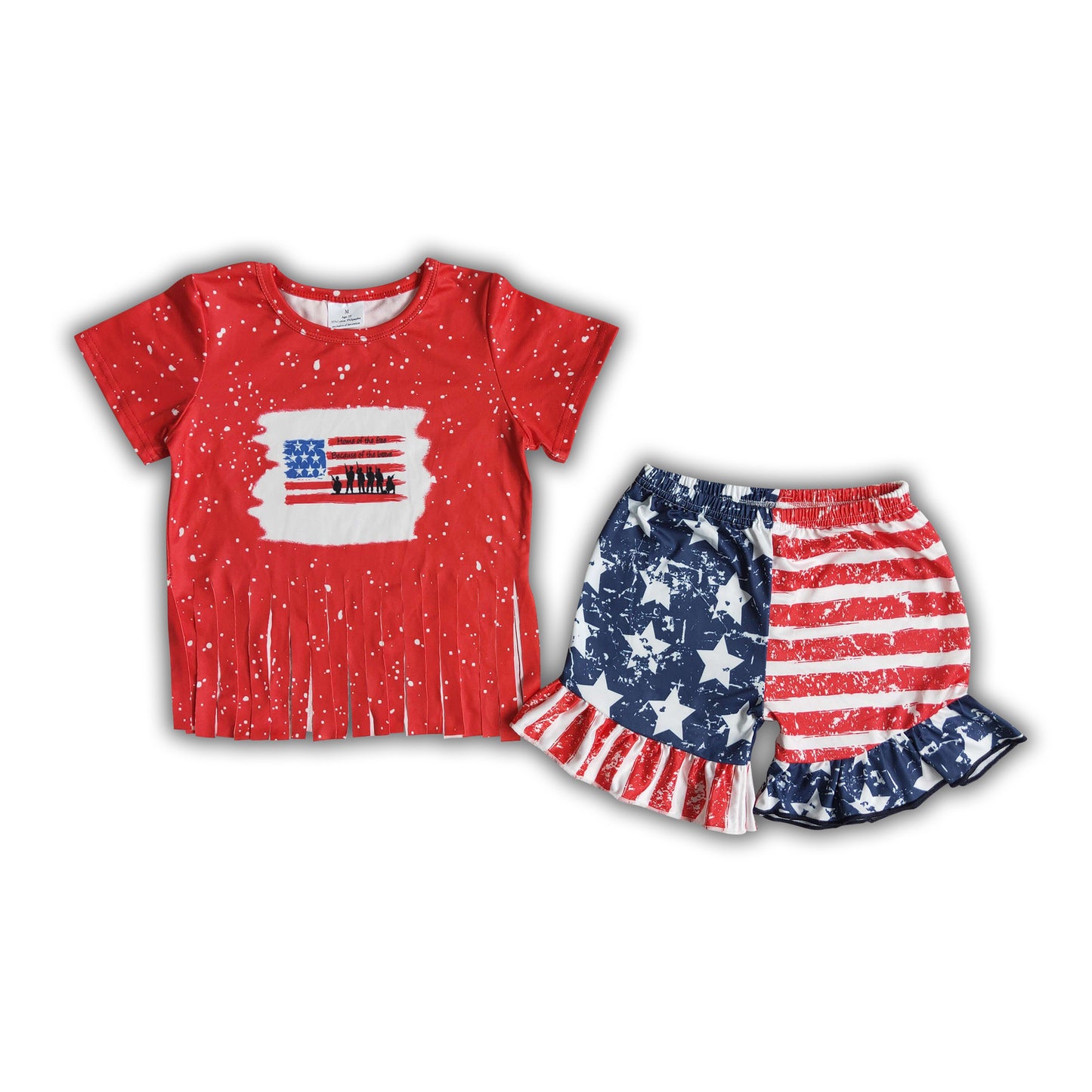 Homes of the free because of brave girls 4th of july clothes