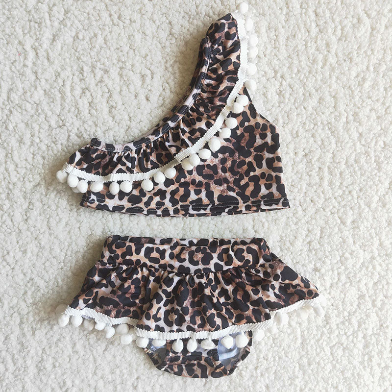 Girl  Leopard Swimsuit