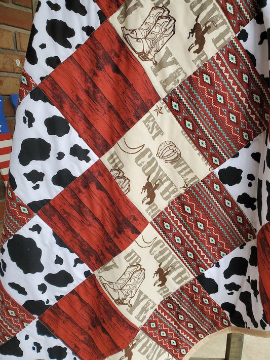 MOQ 5 cowboy boots rodeo baby kids blankets