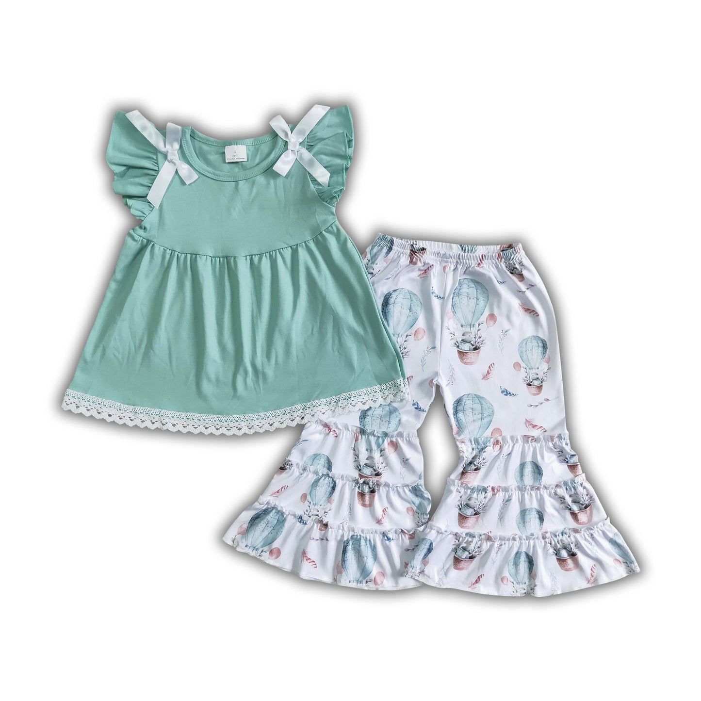 Girl Easter Solid Tunic Rabbit Outfit
