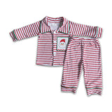 Santa applique pajamas boy Christmas sleep wear