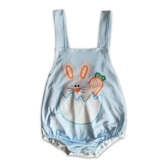 Bunny carrot baby boy easter romper