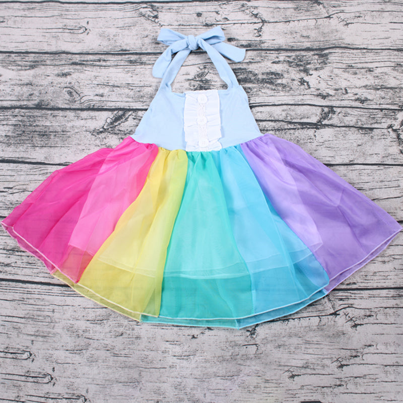 Girl Rainbow Tulle dresses
