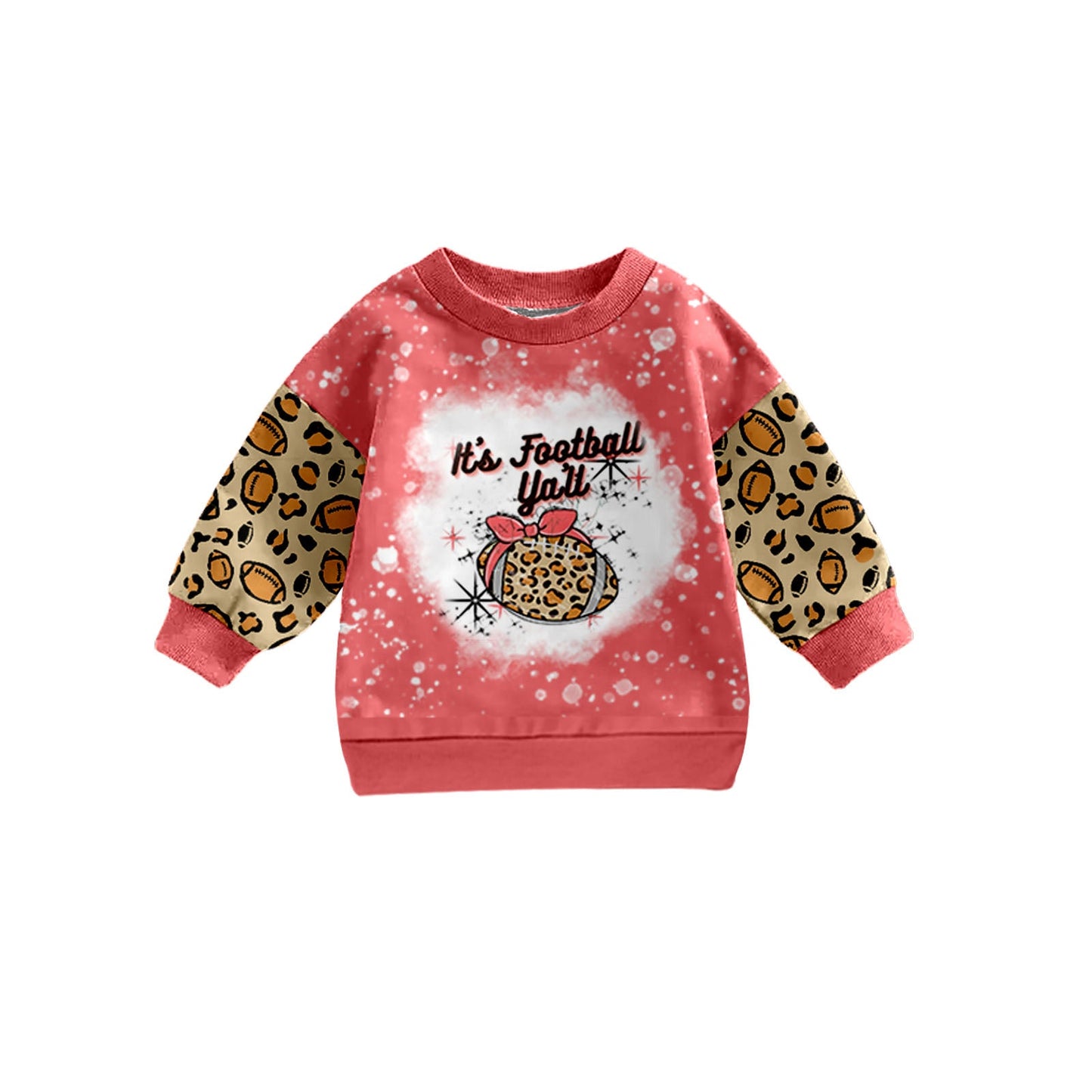 MOQ 5 it's football y'all leopard girls shirt