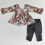 The world need more cowboys tunic leggings girls fall clothing