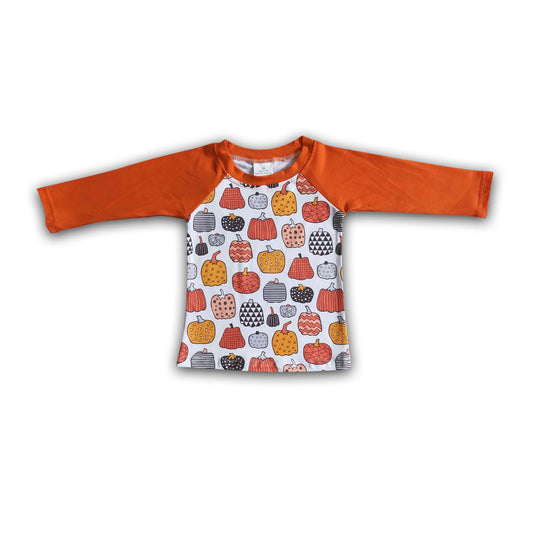 Boy Orange Pumpkin shirt