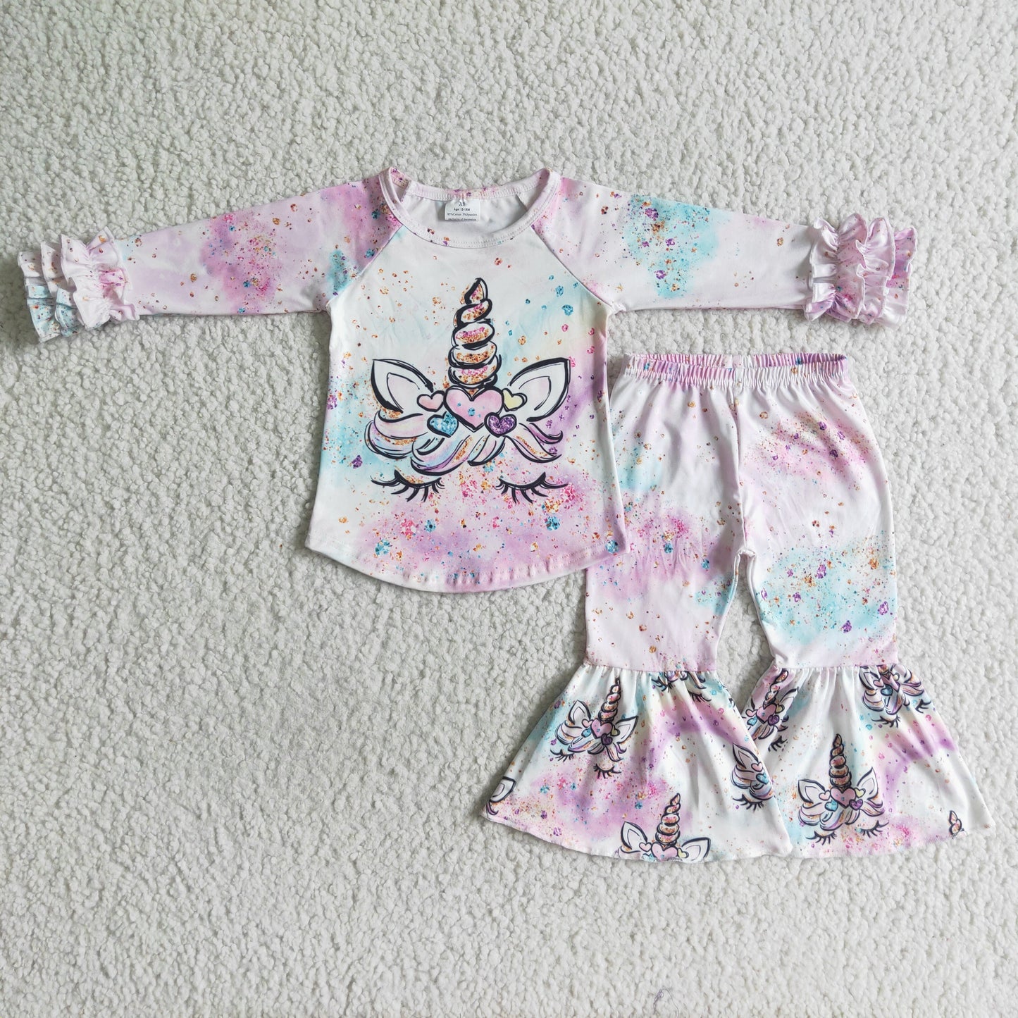 Unicorn shirt match pants little girls boutique clothing