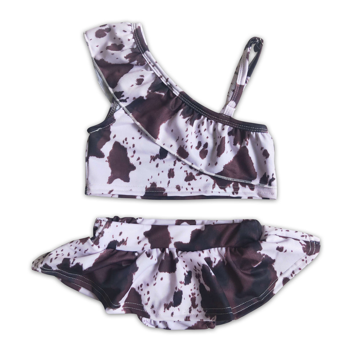 Girl Cow Print Swimsuit