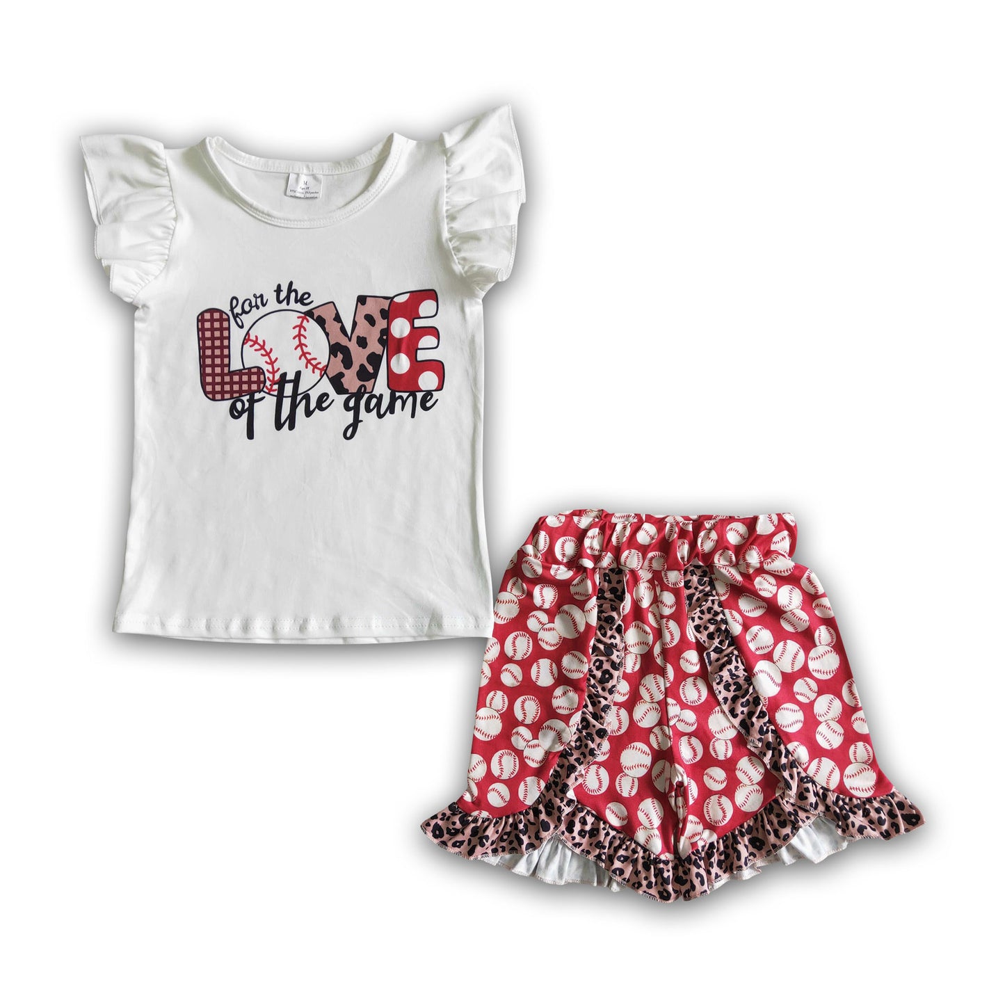 Love of the game shirit baseball shorts girls boutique outfits