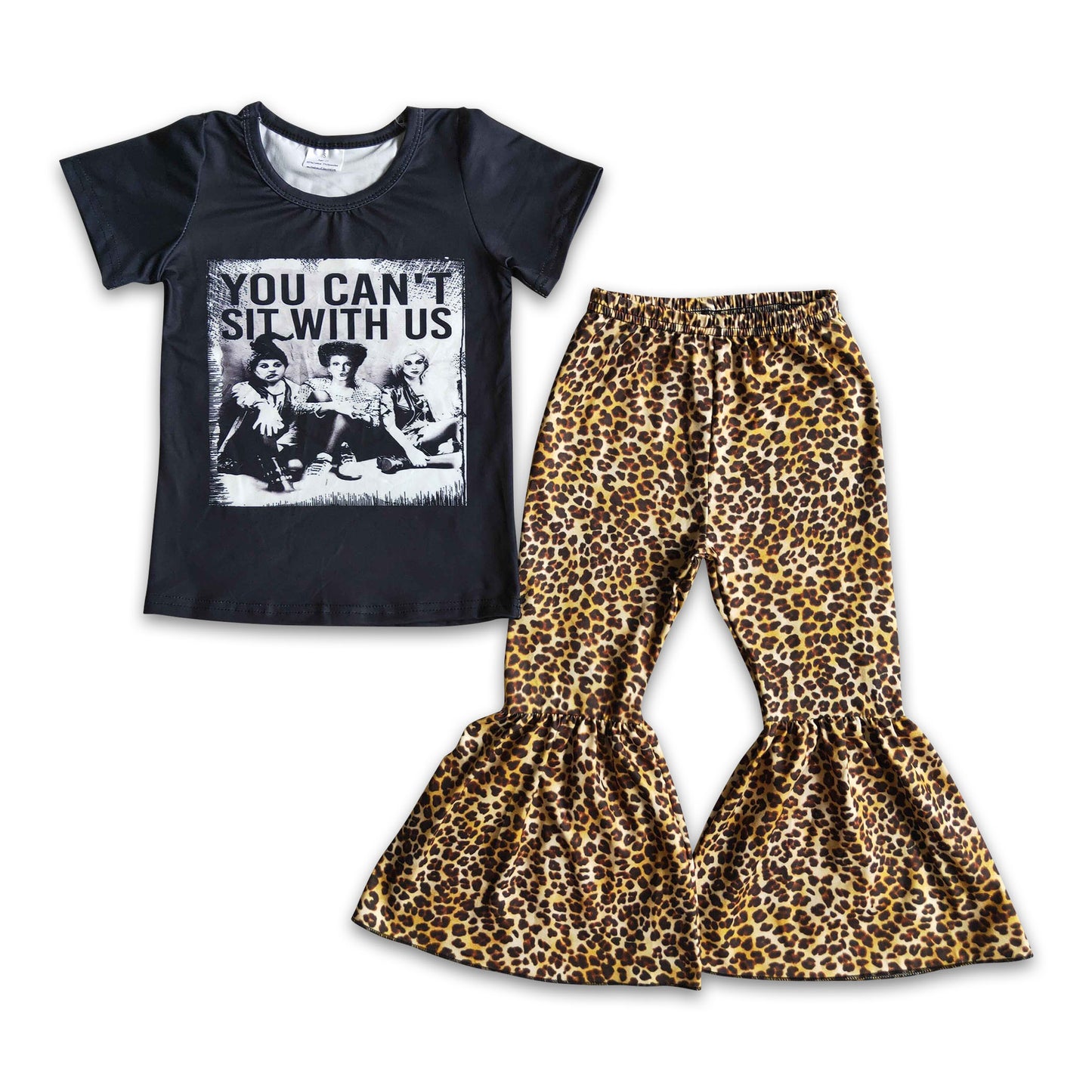 You can't sit with us witches leopard girls Halloween outfit