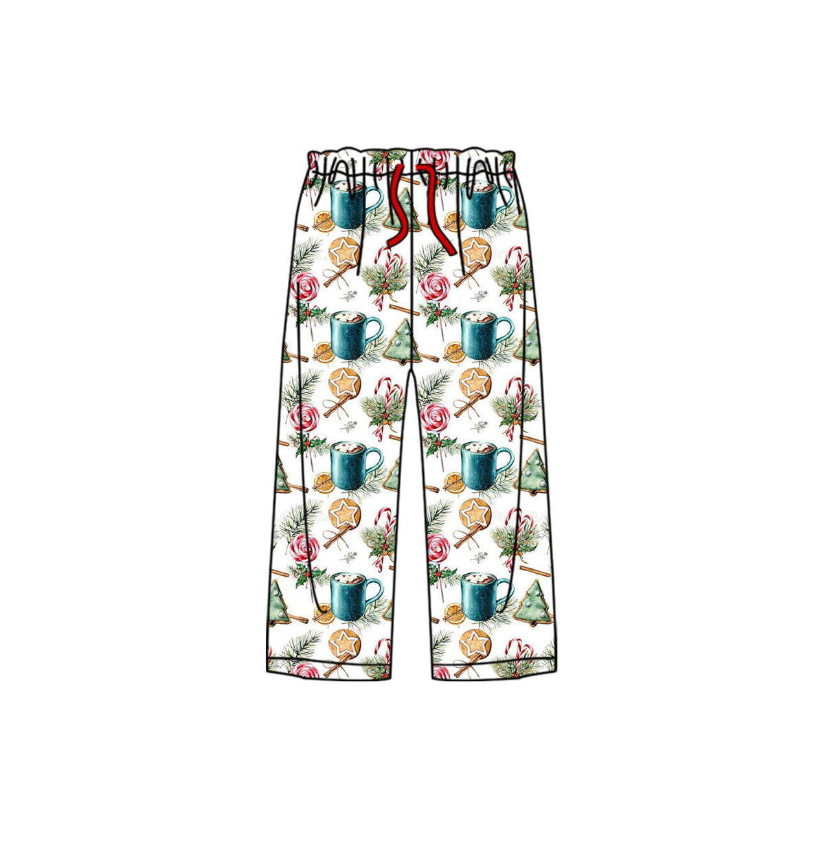 MOQ 5 pcs candy drink  adult women Christmas pants