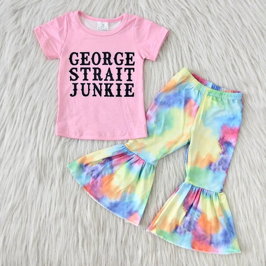 Pink Letters Tie Dye Singer Outfit