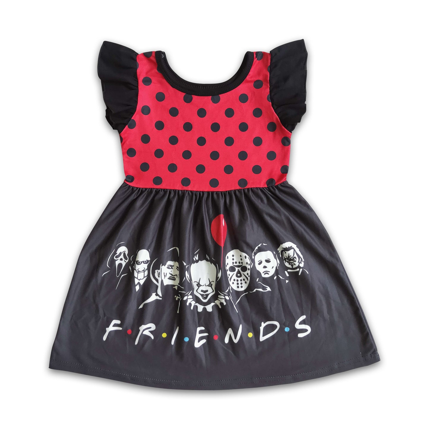 Girl Polka Dots Friends Halloween Dress