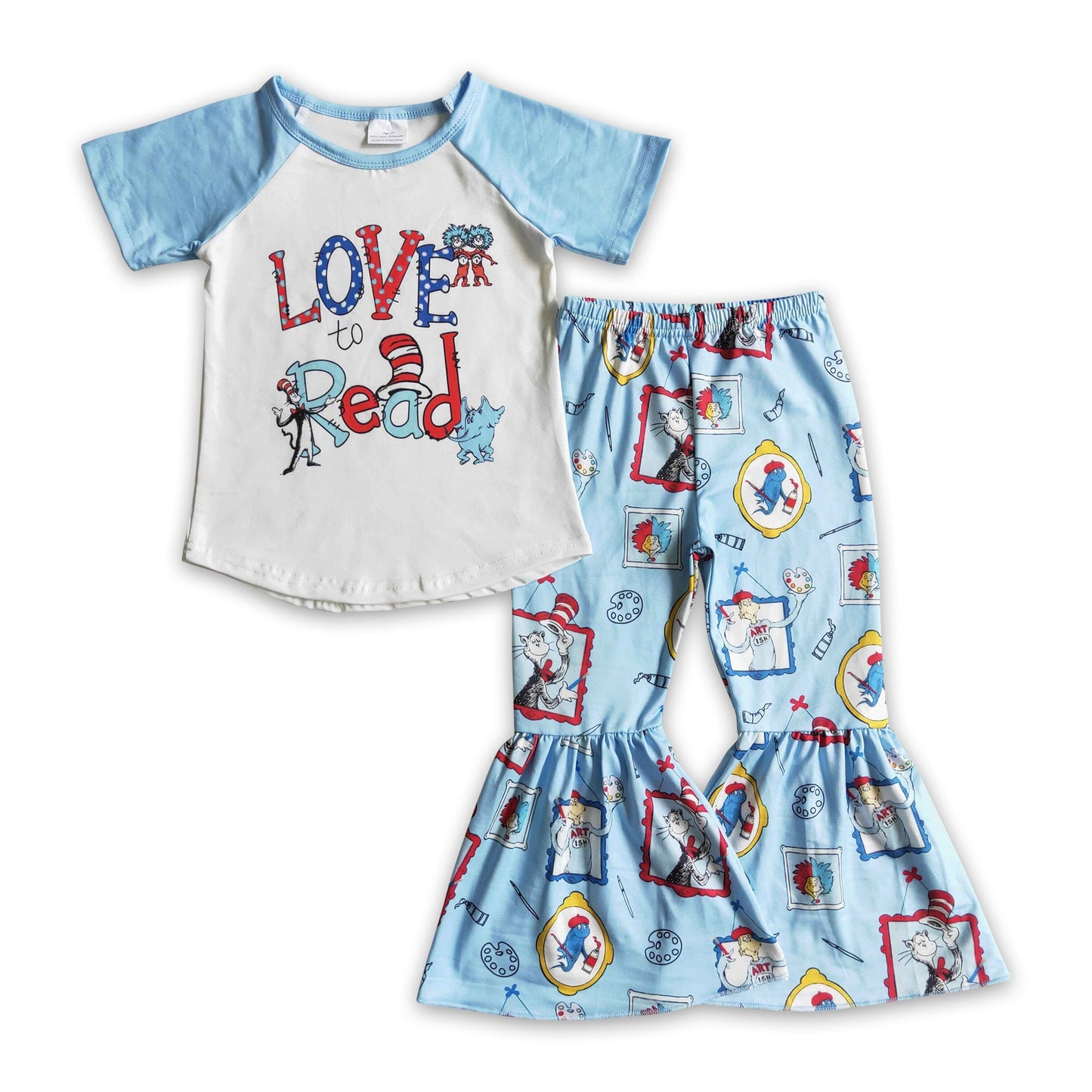 Girl Love Read Cat Outfit