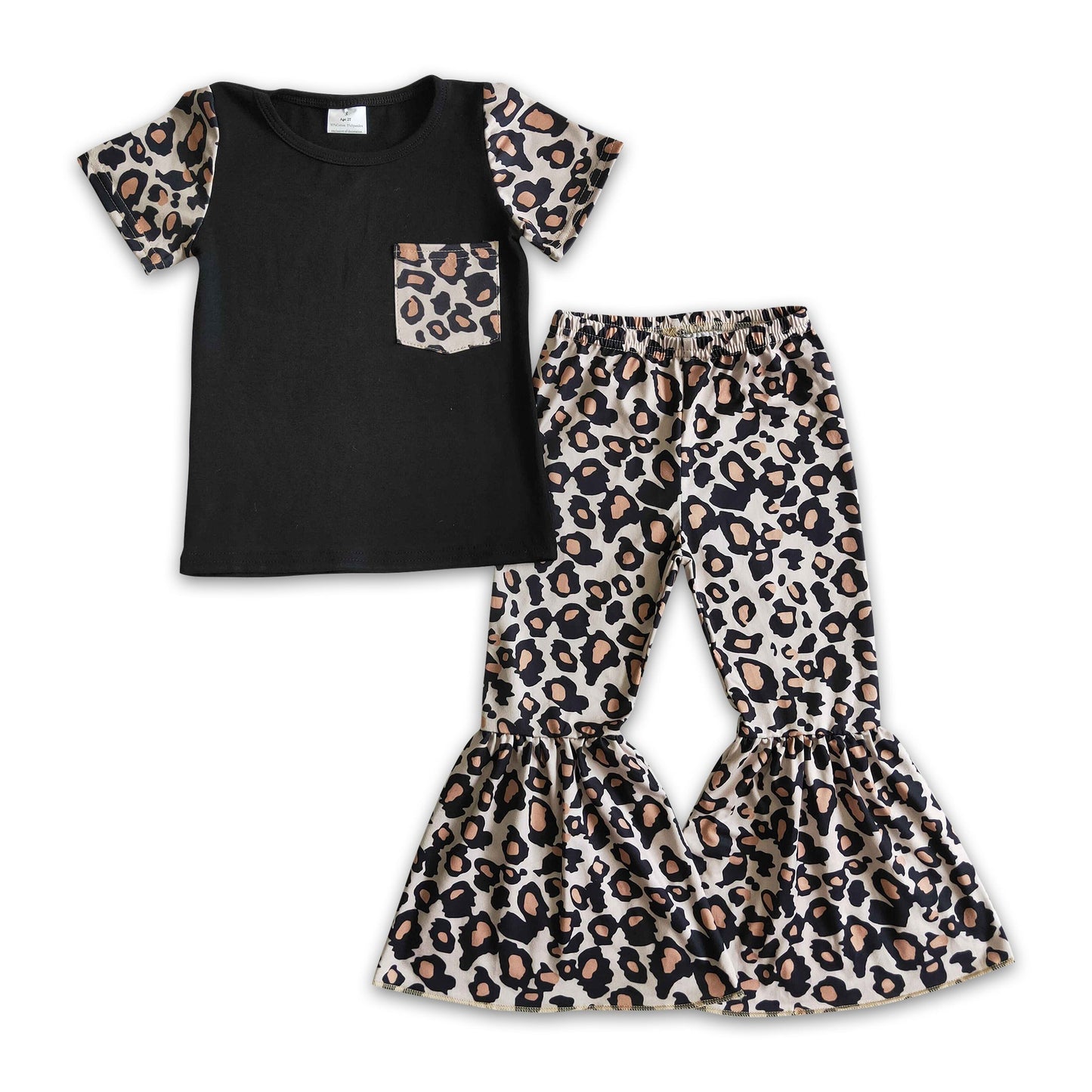 Girl Pocket Leopard outfit