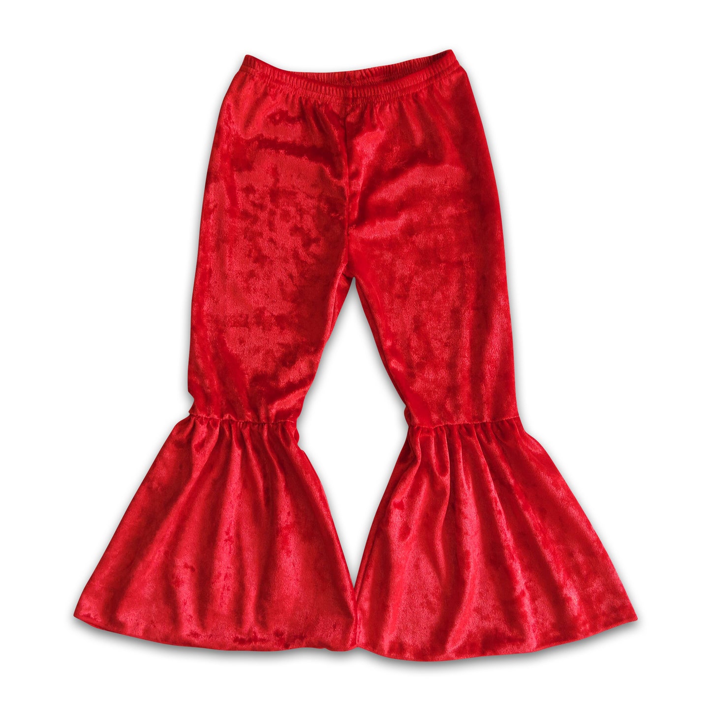 Red velvet baby girls Christmas pants