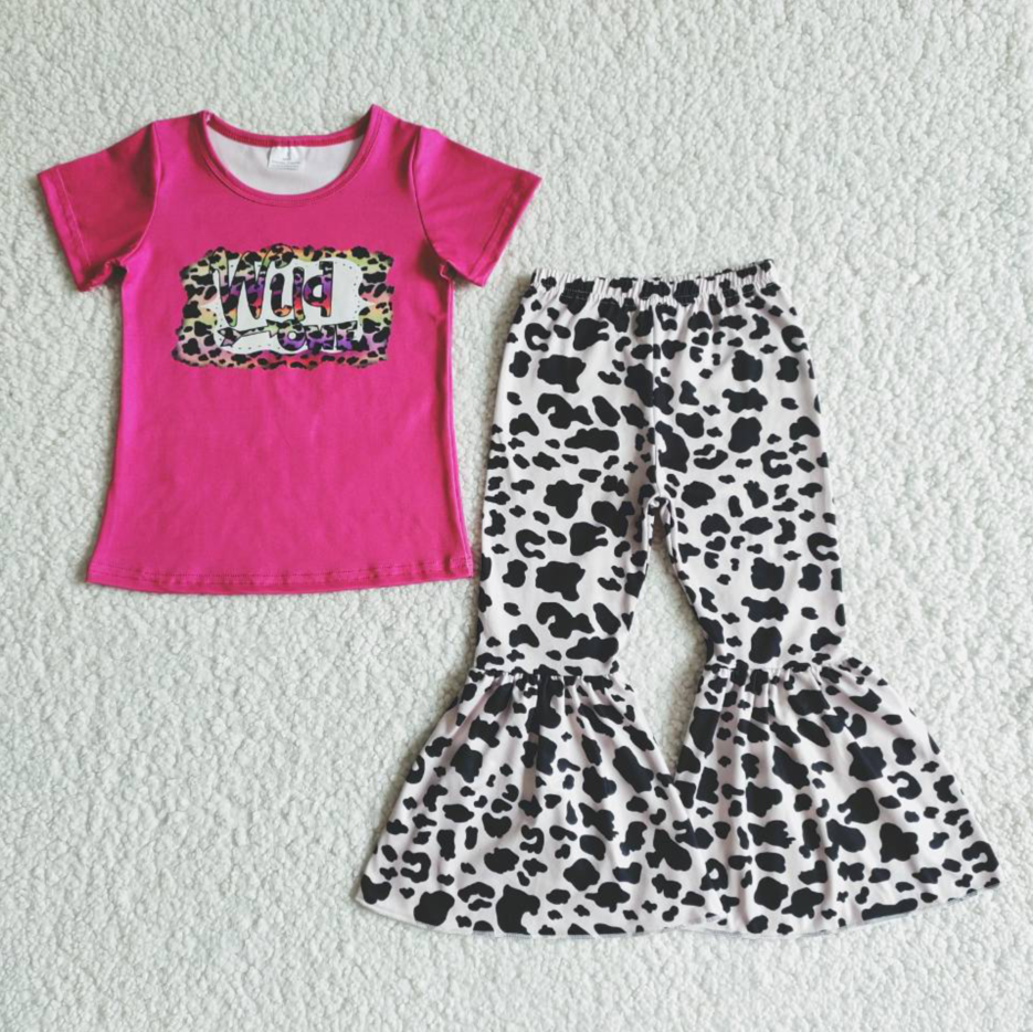 Wild one arrow shirt leopard pants girls clothes