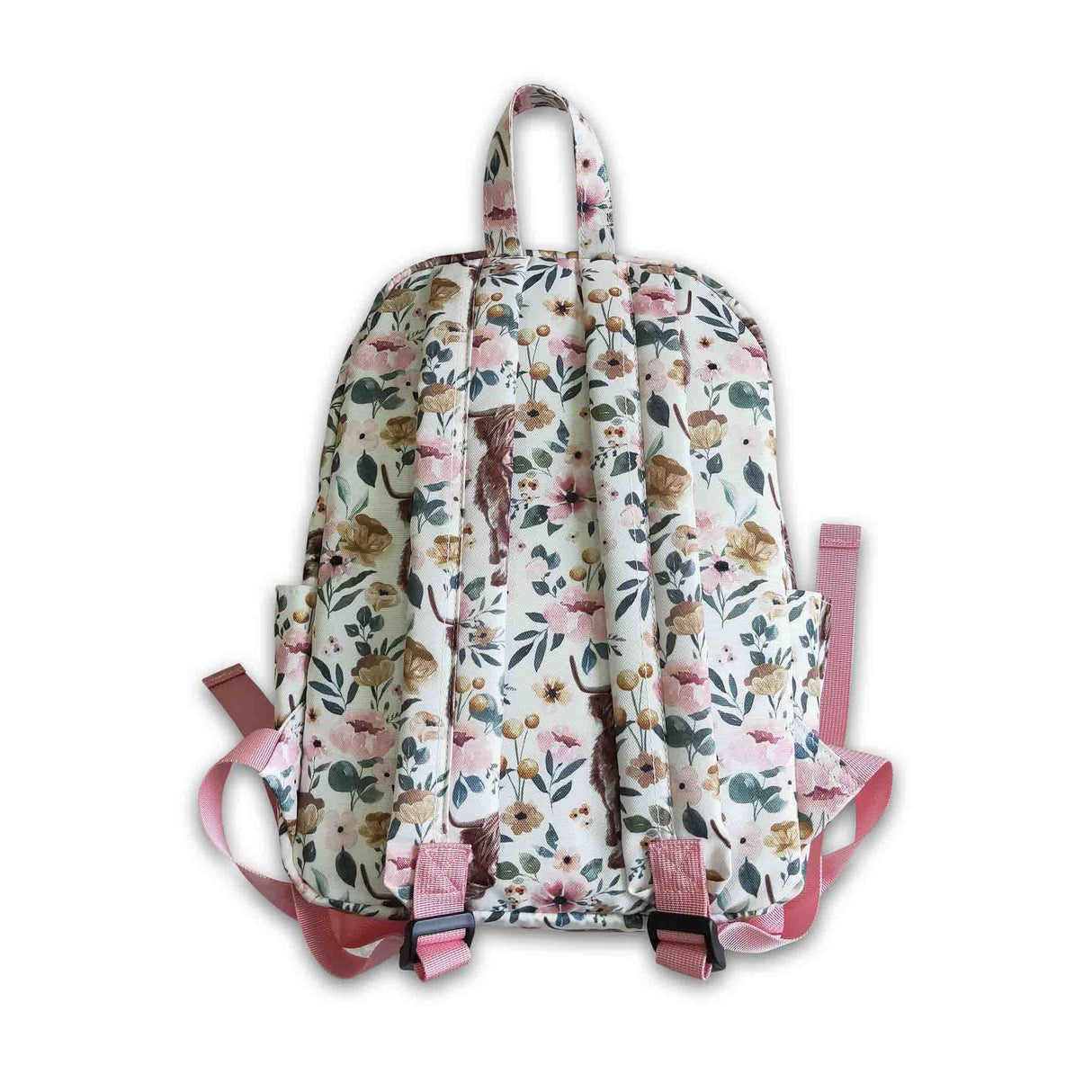 Highland cow kids girls back to school bags
