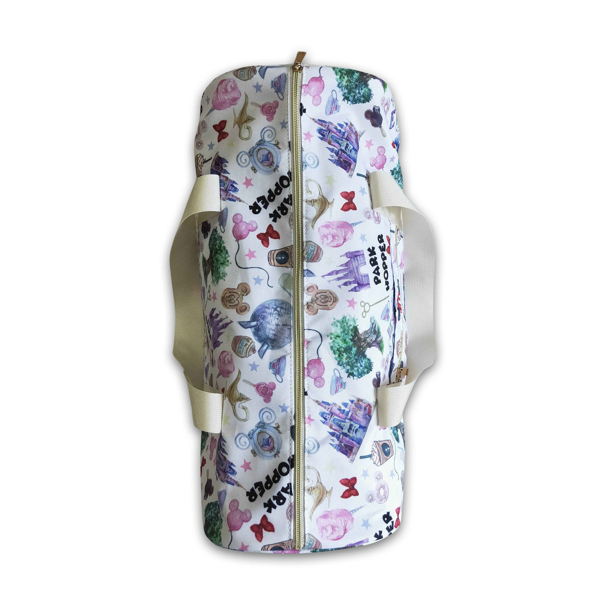 Cute snacks print travel bags
