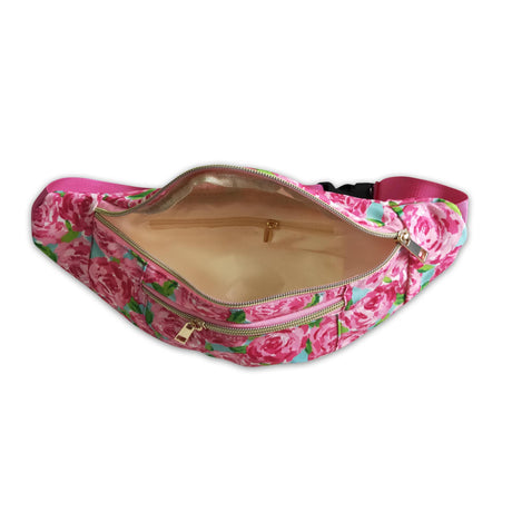 Hot pink floral kids girls small bags