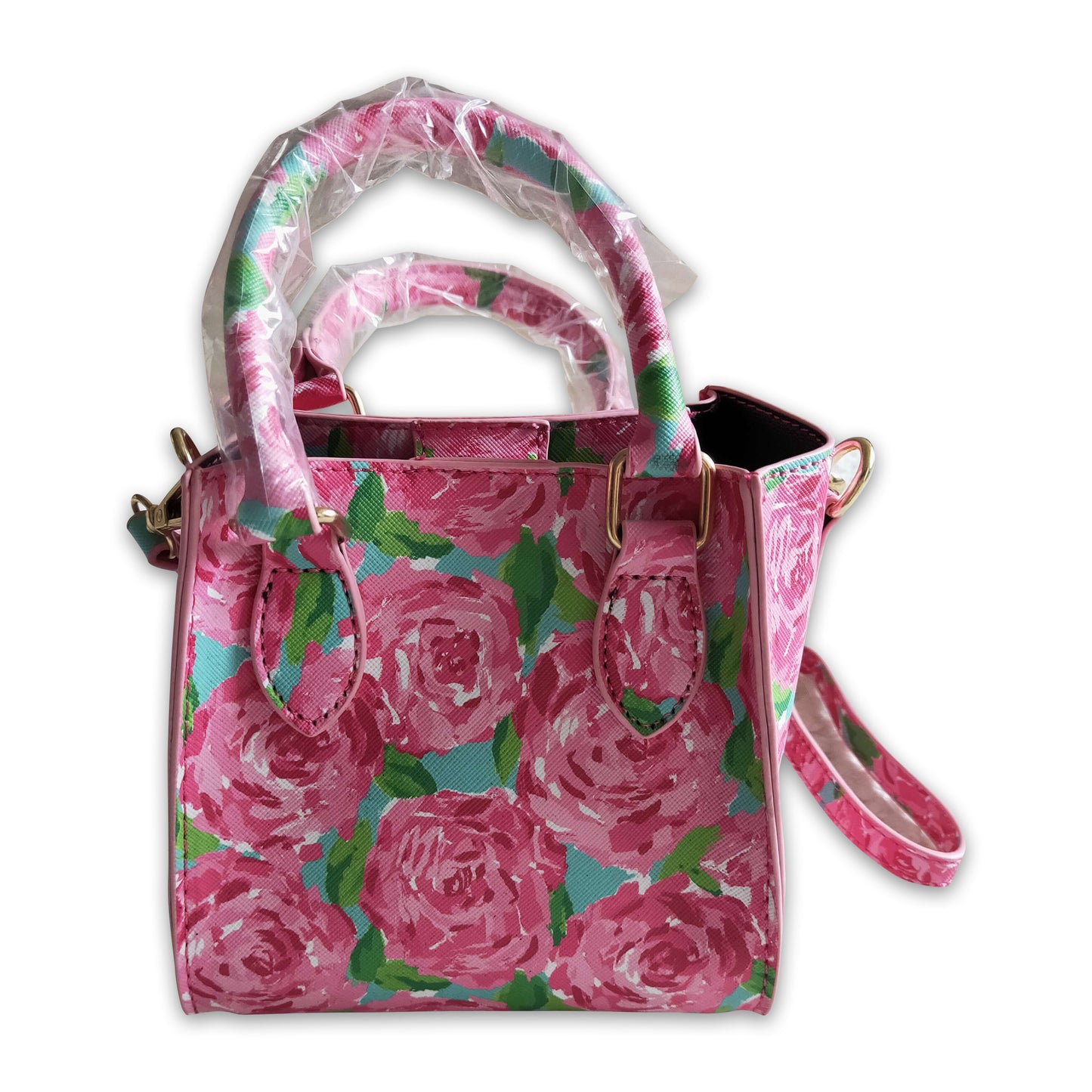 Hot pink floral kids girls bags