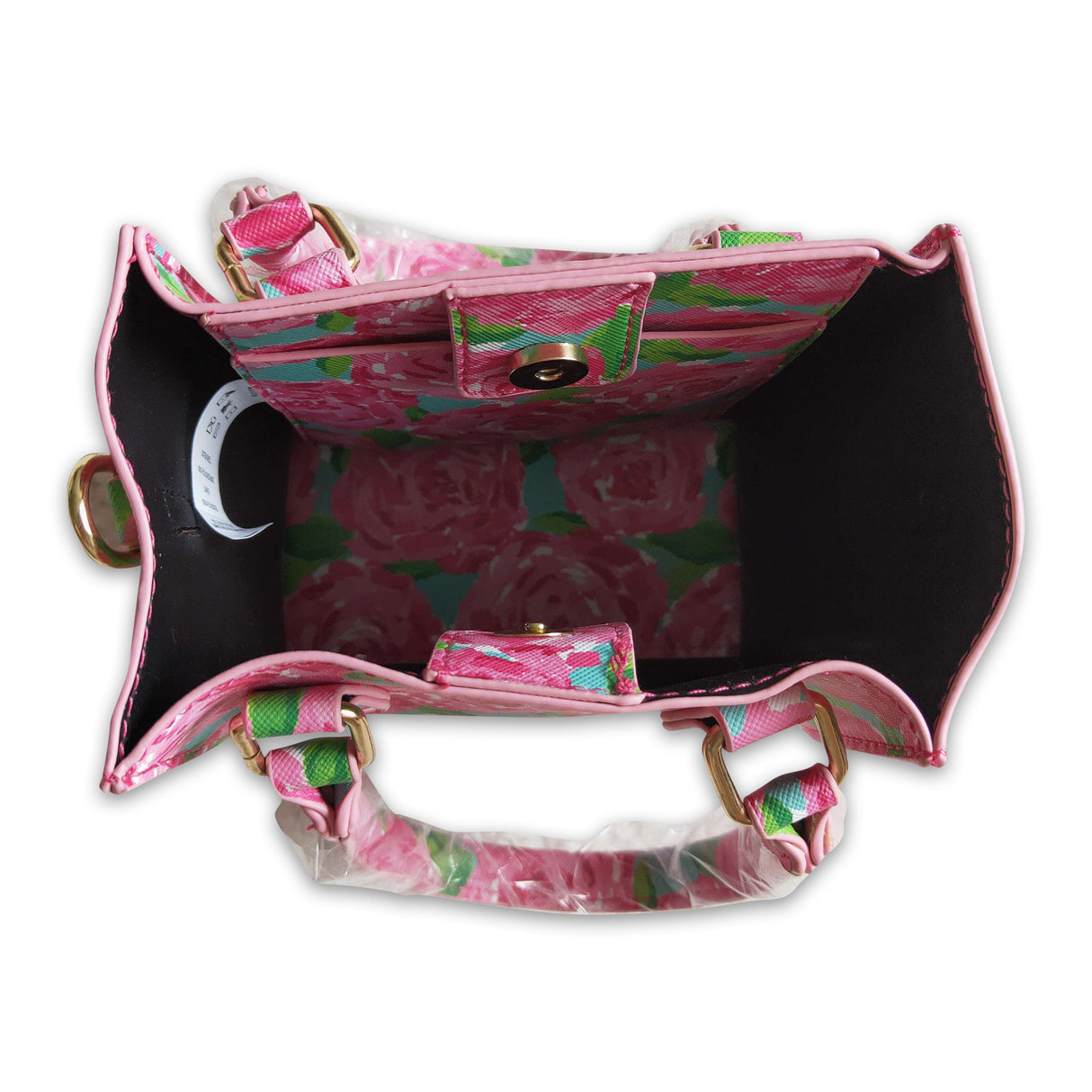Hot pink floral kids girls bags