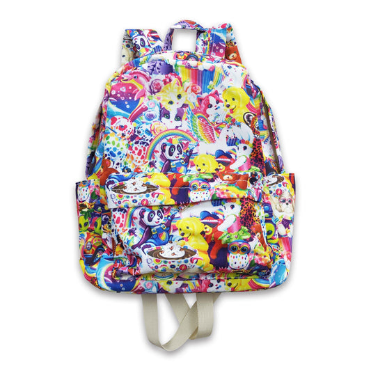 Colorful tiger kids girls back to school bags