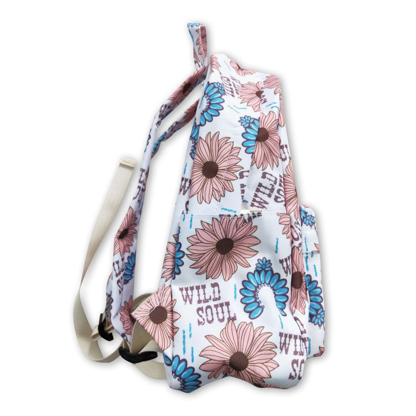 Wild soul turquoise flower kids girls western backpack