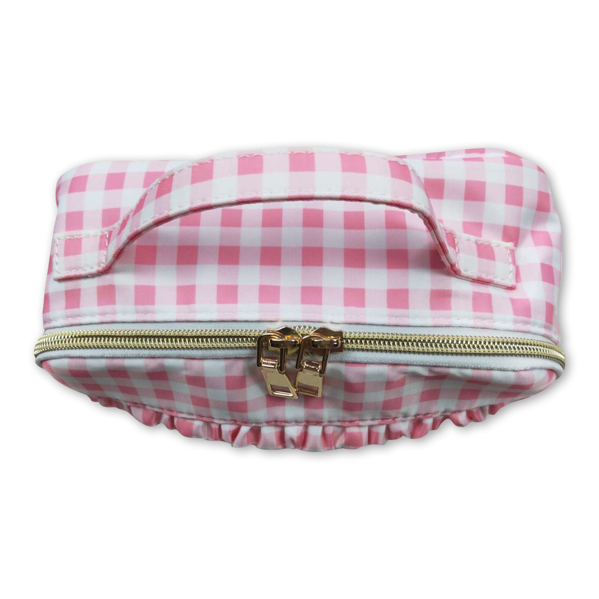 Neon-pink Plaid Embossed Square Bag With Coin Purse | SHEIN
