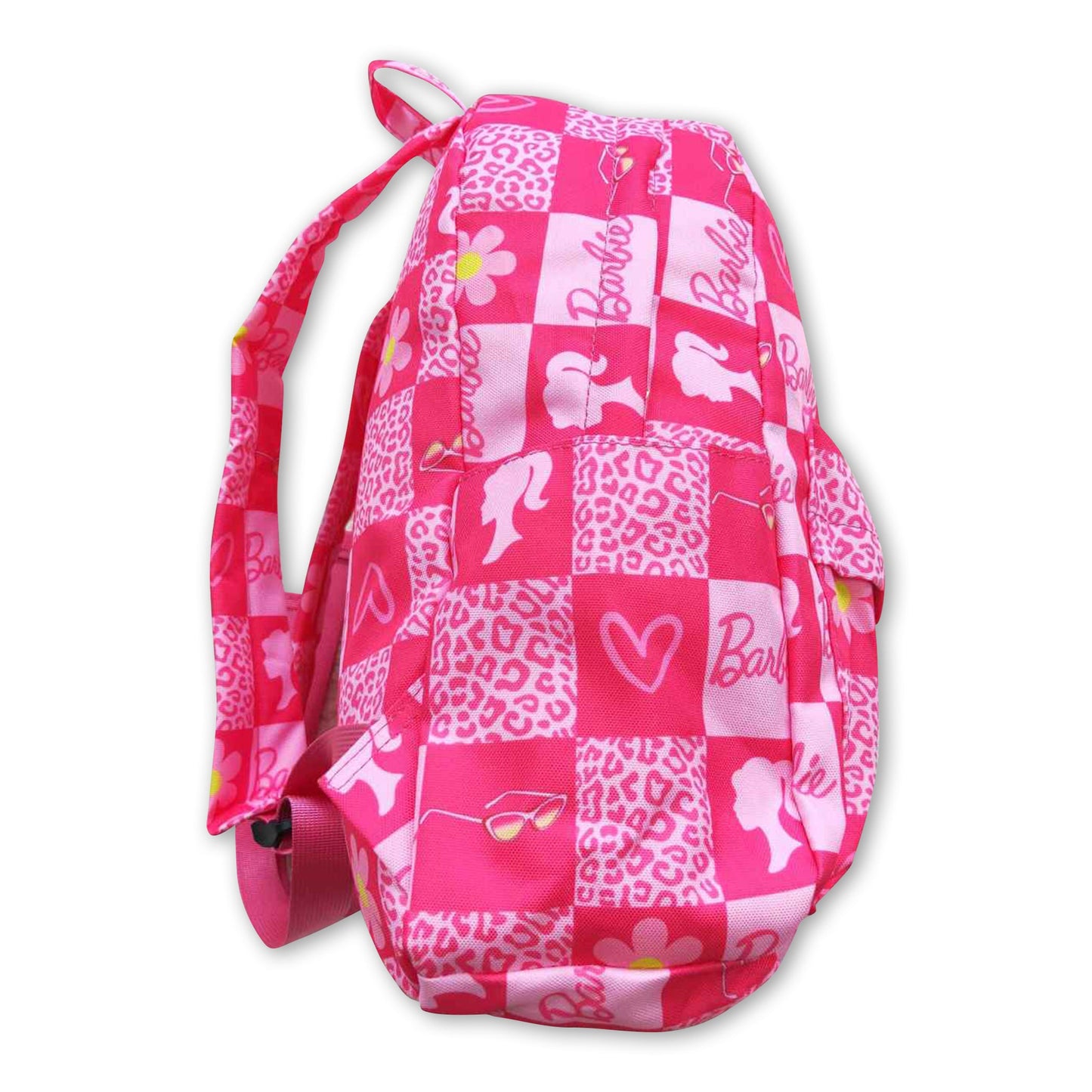 Leopard floral heart patchwork party girls backpack
