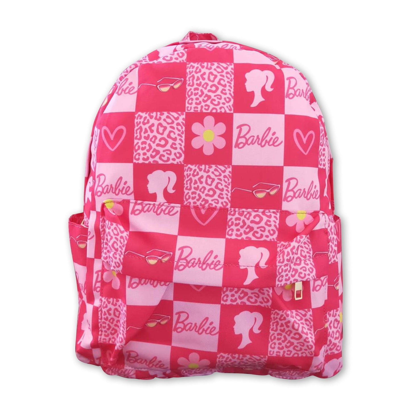 Leopard floral heart patchwork party girls backpack
