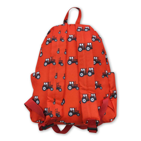 Red tractor kids boy farm backpack