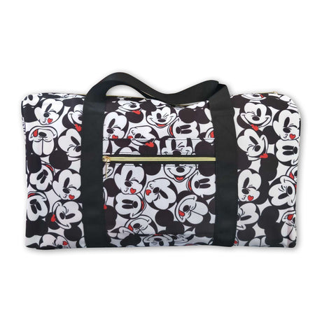 Heart black mouses girls travel bags
