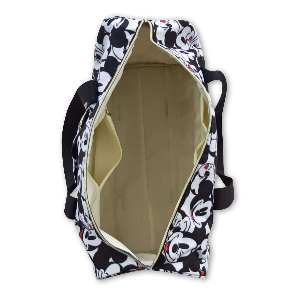 Heart black mouses girls travel bags