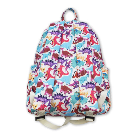 Purple dinosaur kids girls backpack