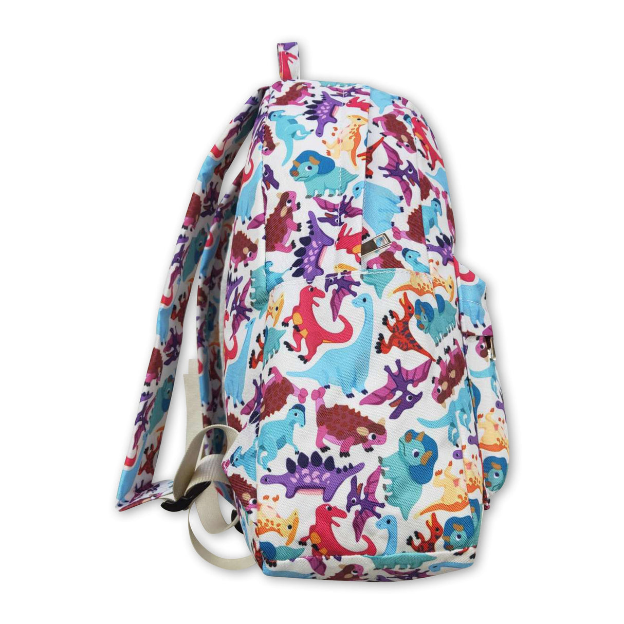 Purple dinosaur kids girls backpack