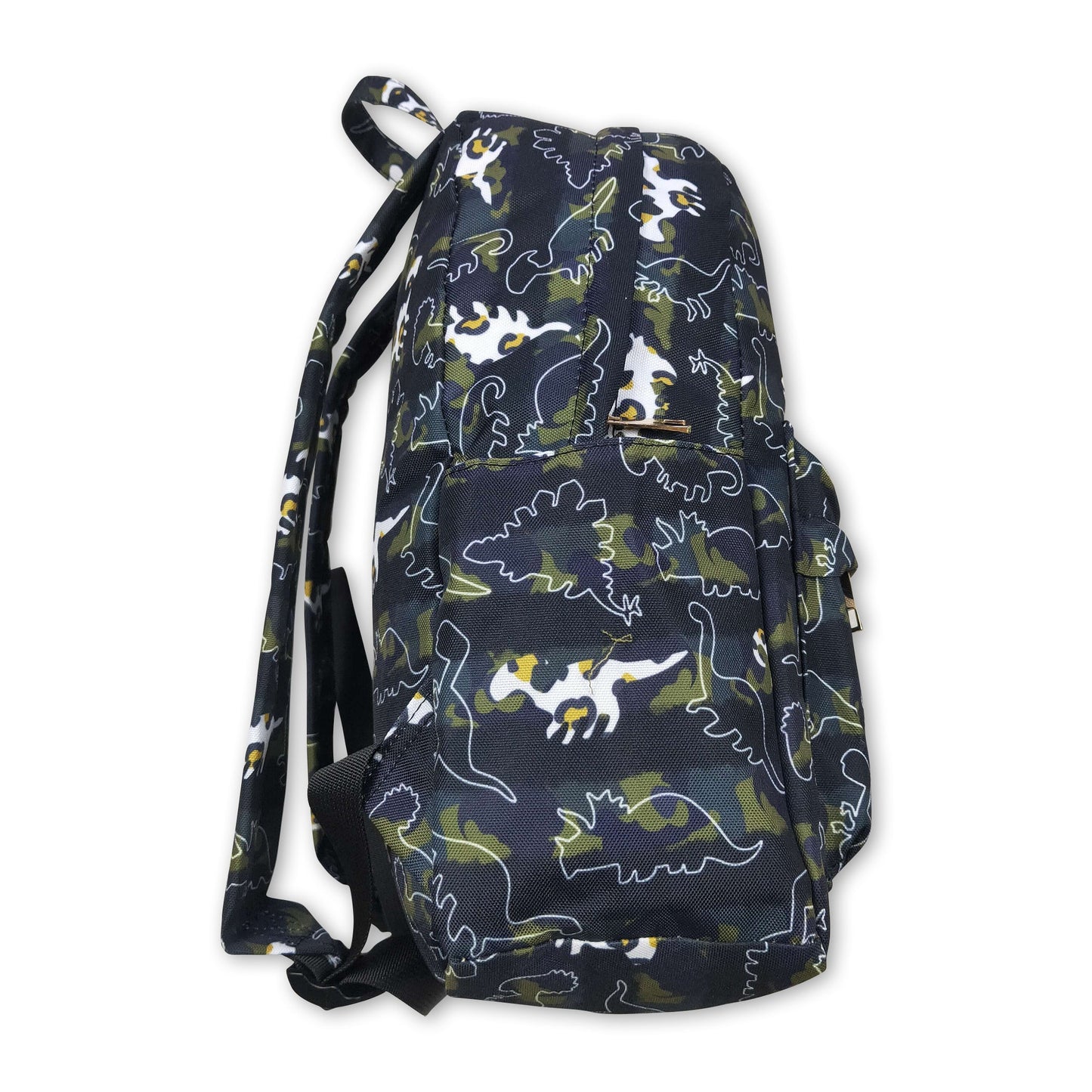 Olive camo leopard dinosaur kids boy backpack