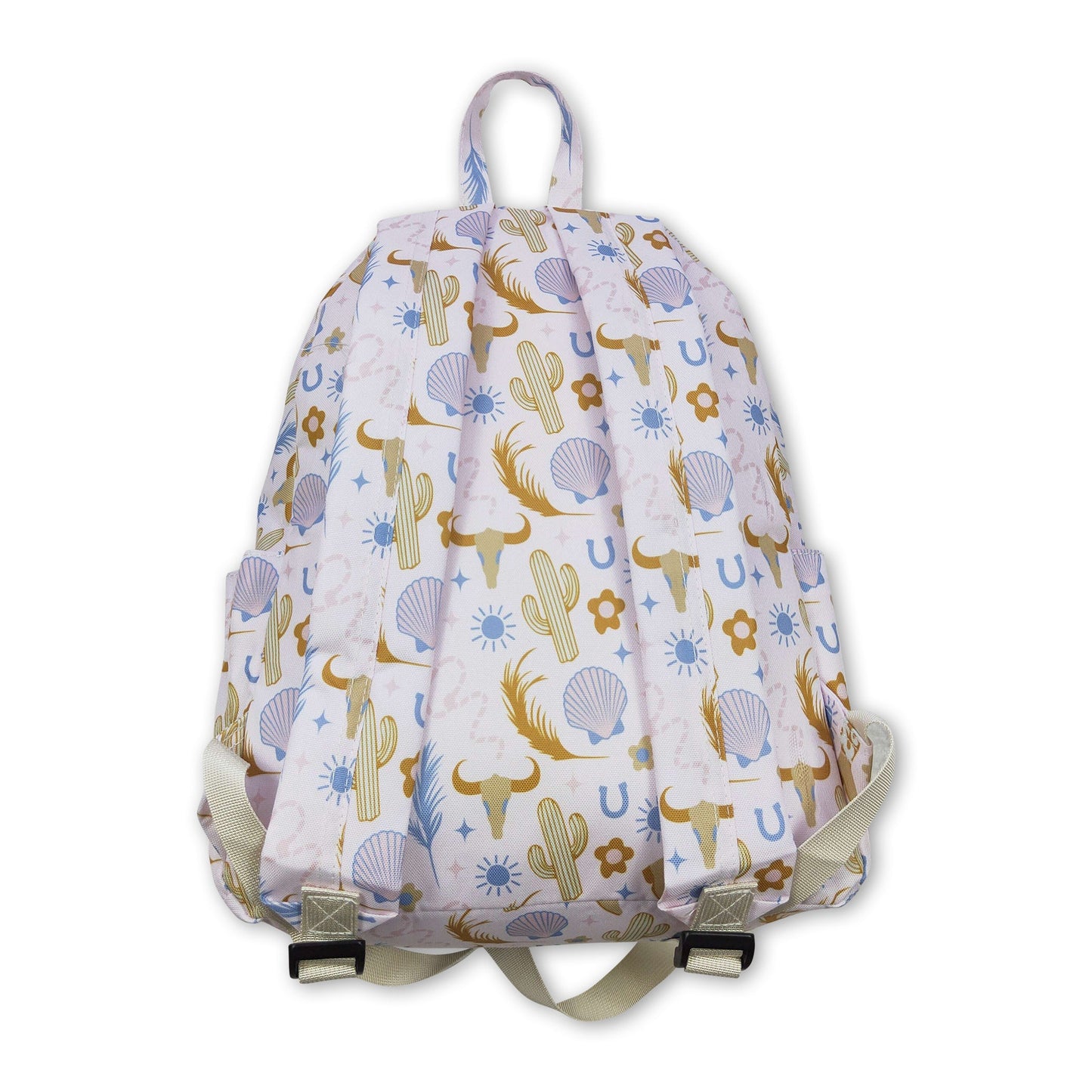 Cactus boots flower western kids backpack