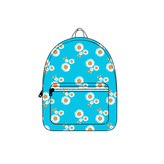 Blue daisy kids girls backpack