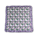 Cactus floral lavender minky baby blankets