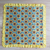 Sunflower leopard baby girls  ruffle blankets
