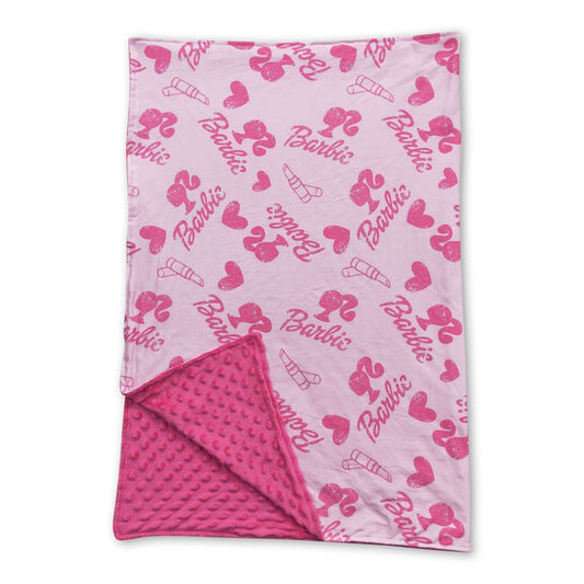 Heart pink heart party baby girls blankets